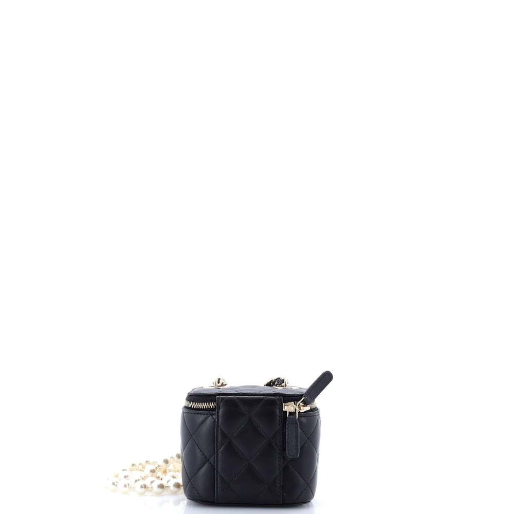 Chanel Vanity Case With Pearl Chain #241956C25B - Picture 6 of 13